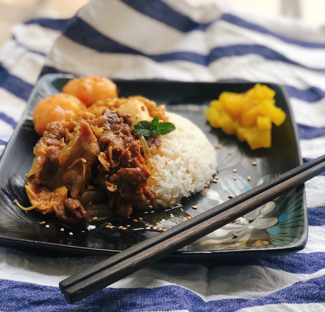 💕100%成功!!!🍱招牌肥牛饭专门店秘方·秒杀日本吉野家食其家！日式多汁牛肉饭 /嫩肥牛盖饭/牛肉饭/肥牛丼（超简单快速完美版）✨