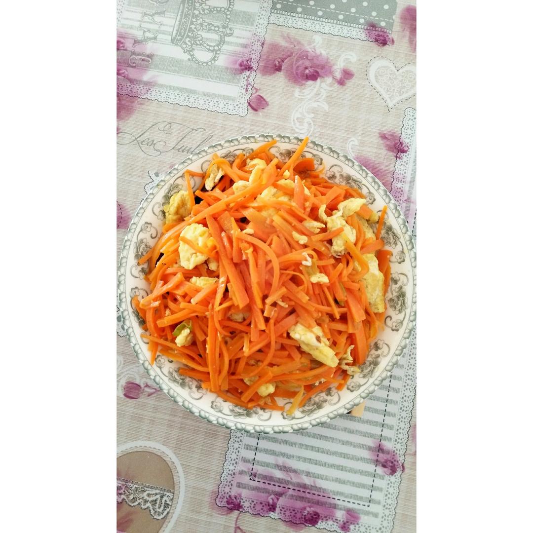 胡萝卜炒鸡蛋