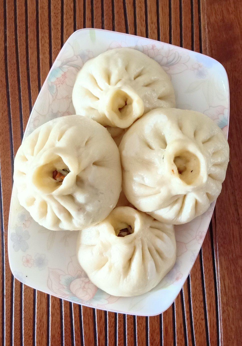 菠菜胡萝卜粉条馅儿包子