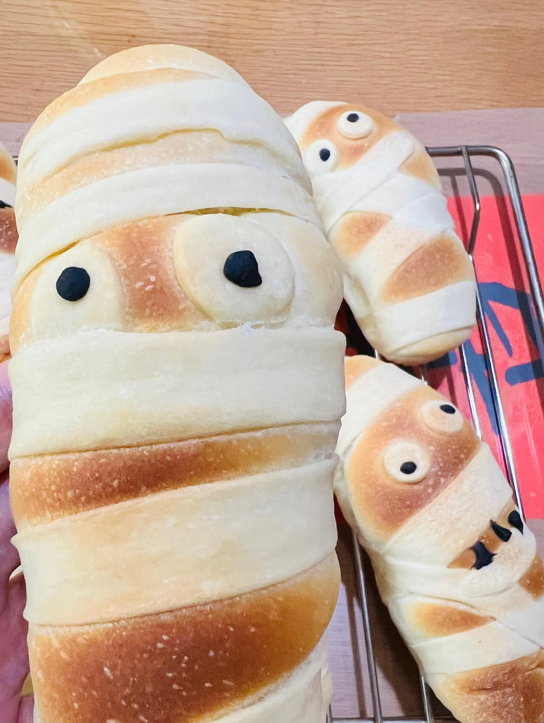 万圣节系列——木乃伊面包