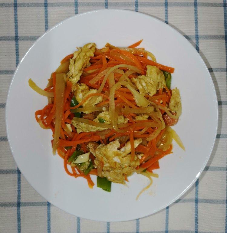 胡萝卜炒鸡蛋