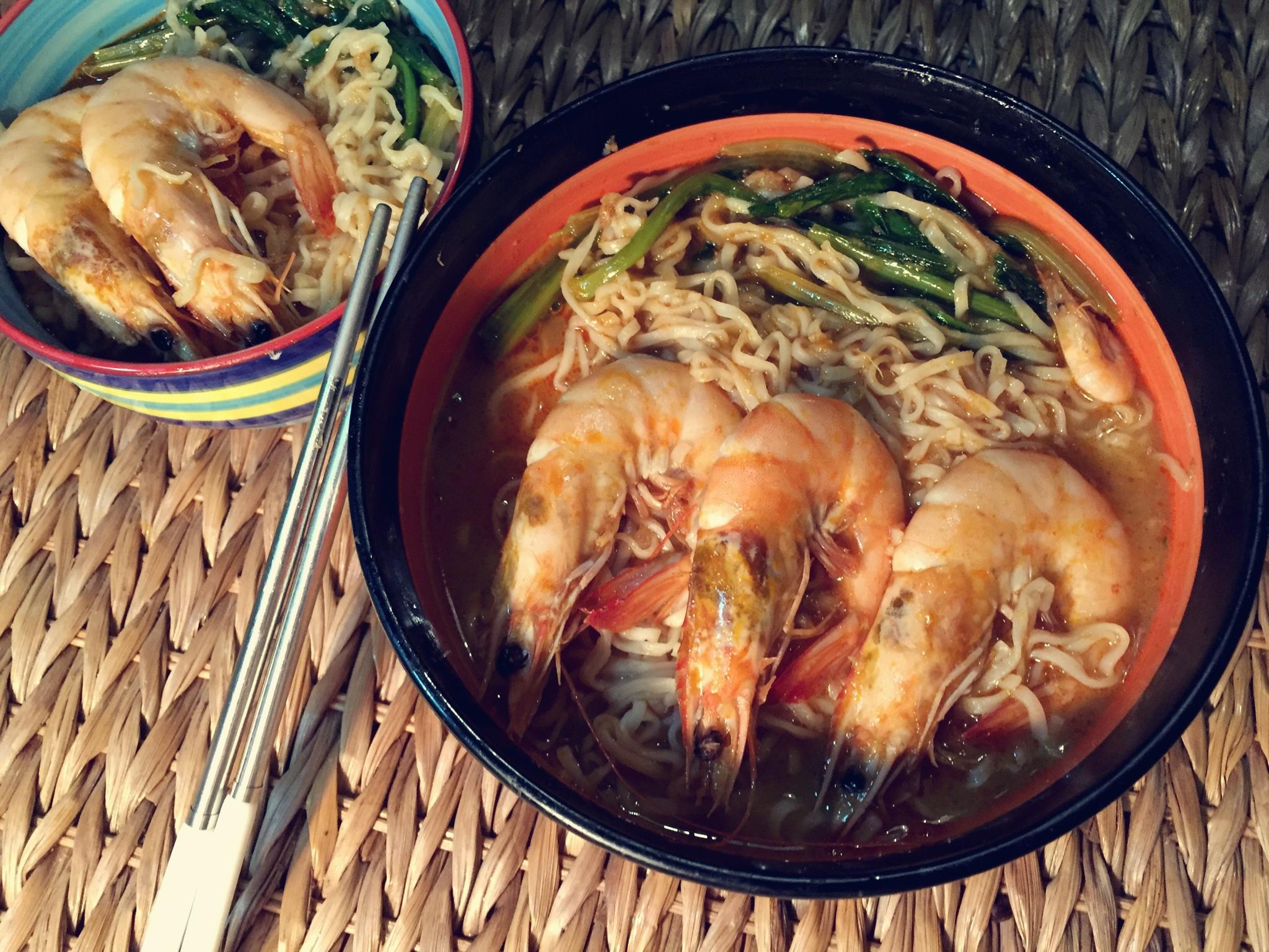 马来西亚虾汤面的做法
