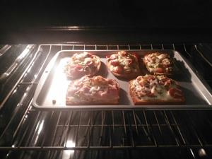 DIY切片面包（吐司）pizza的做法 步骤6