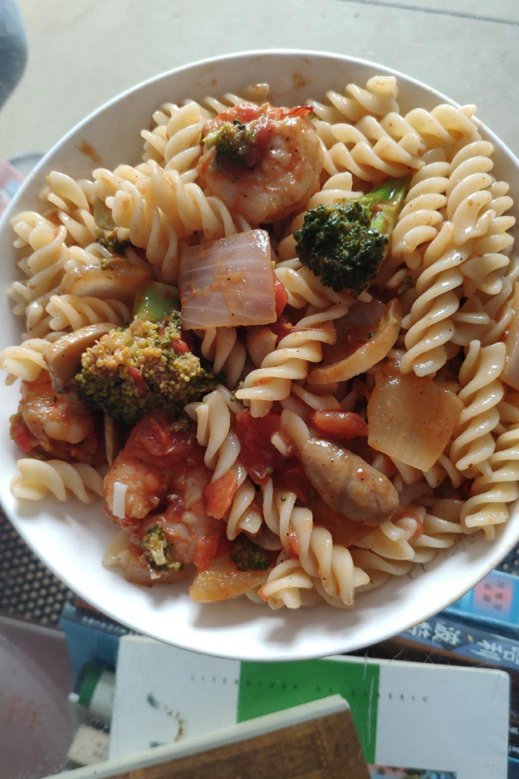减脂|美味又低脂的虾油虾仁意大利面