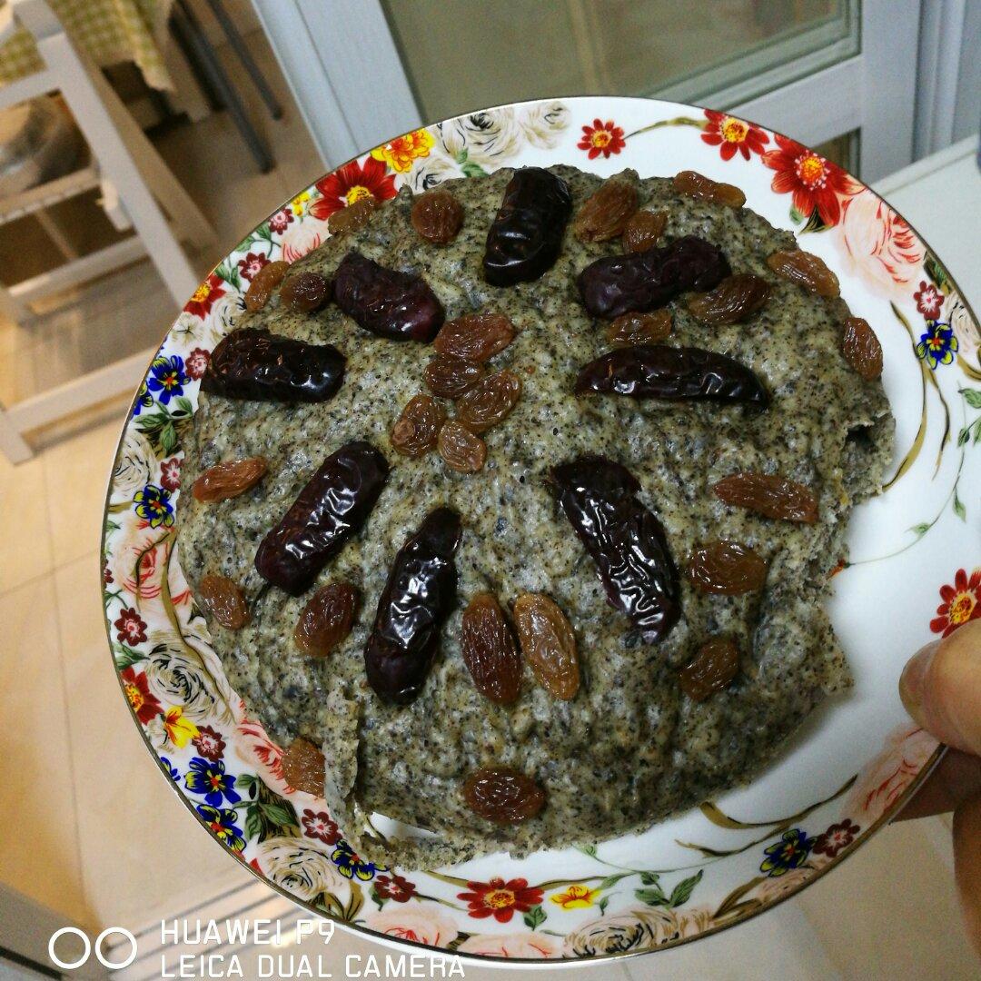 奶香黑芝麻发糕