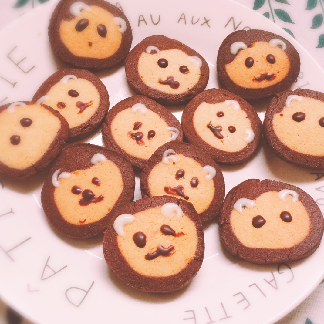 木鱼清月做的萌哭了的可可狮子饼干
