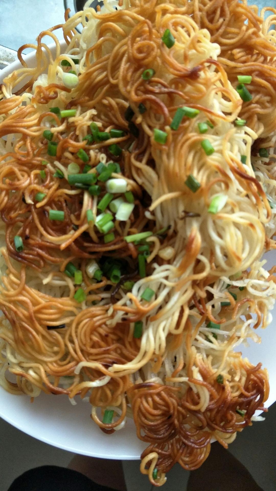 油炸挂面的做法