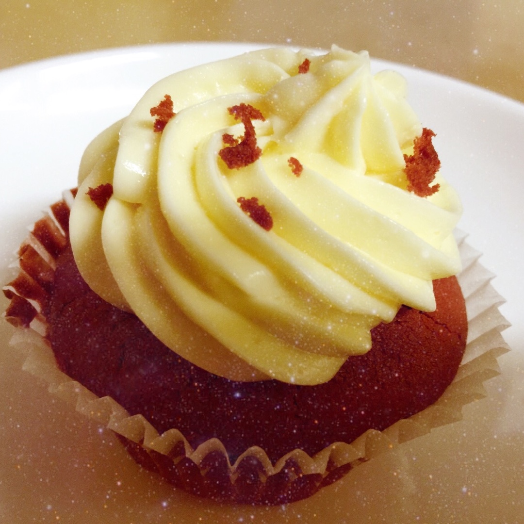 传统红丝绒杯子蛋糕（极软无泡打粉）Red velvet cupcake
