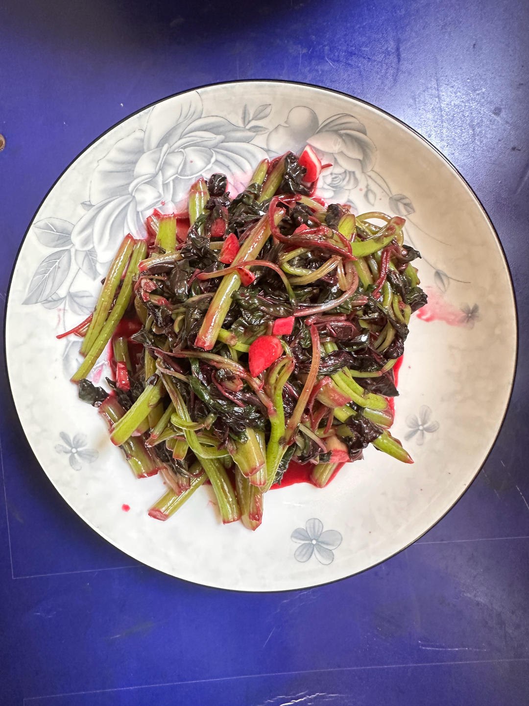 蒜蓉炒红苋菜