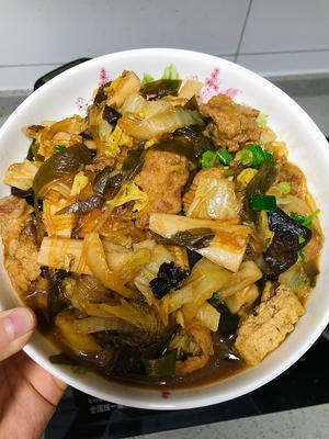 老式大锅菜🥬河南烩菜🥣猪肉炖粉条的做法 步骤9