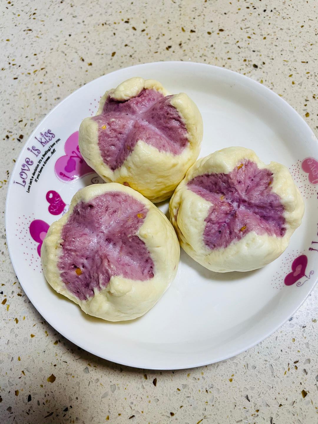 紫薯开花馒头（全视频、保姆级教程）