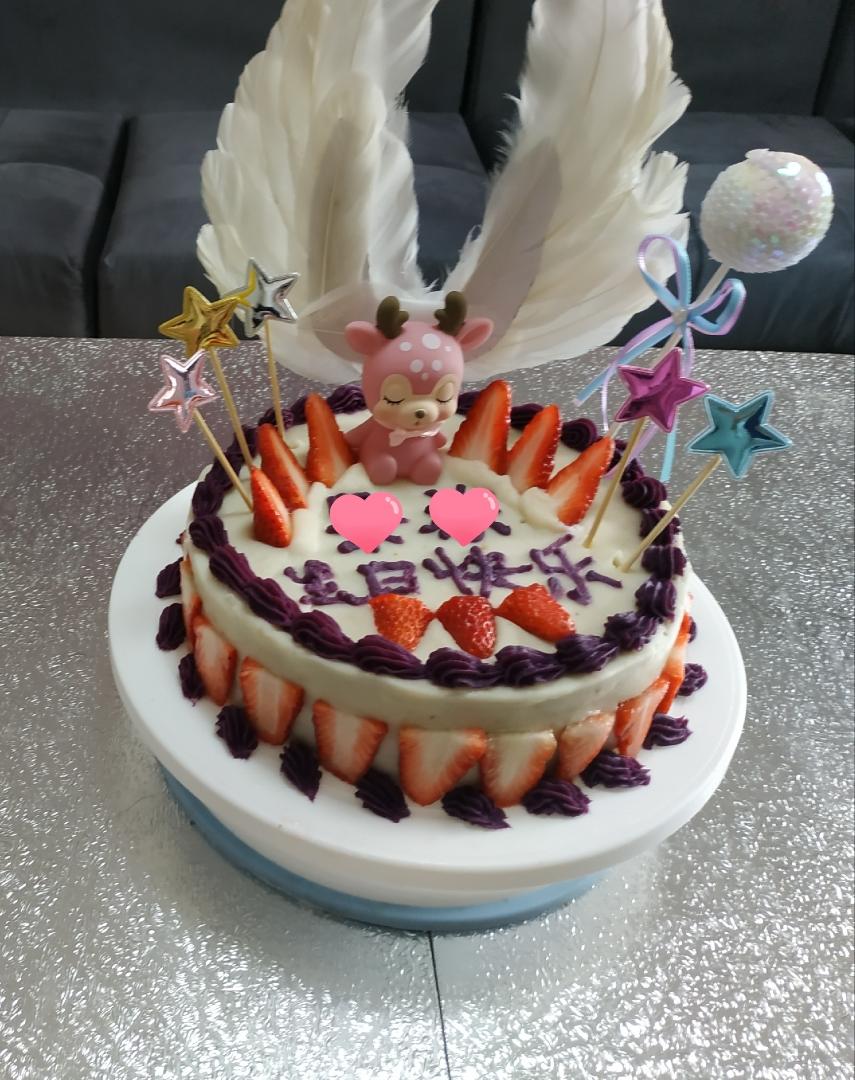 宝宝周岁无糖无奶油生日蛋糕