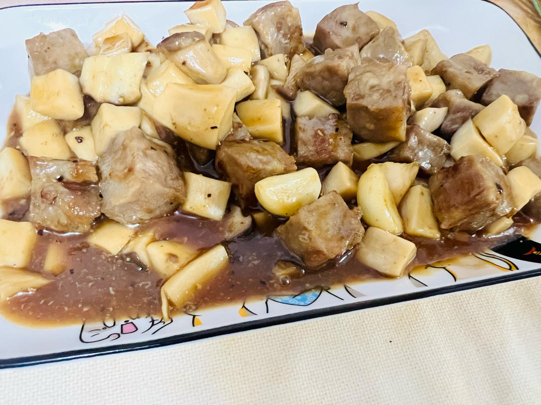 杏鲍菇牛肉粒