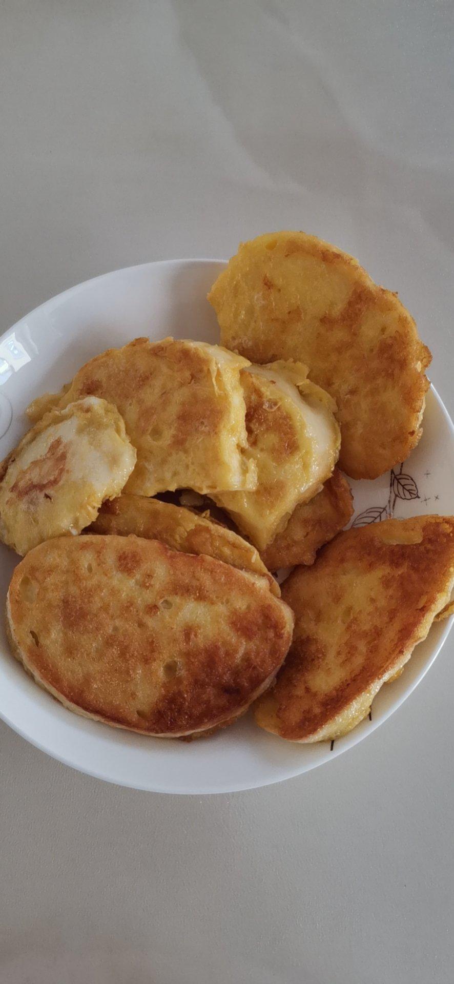 黄金蛋煎馒头片