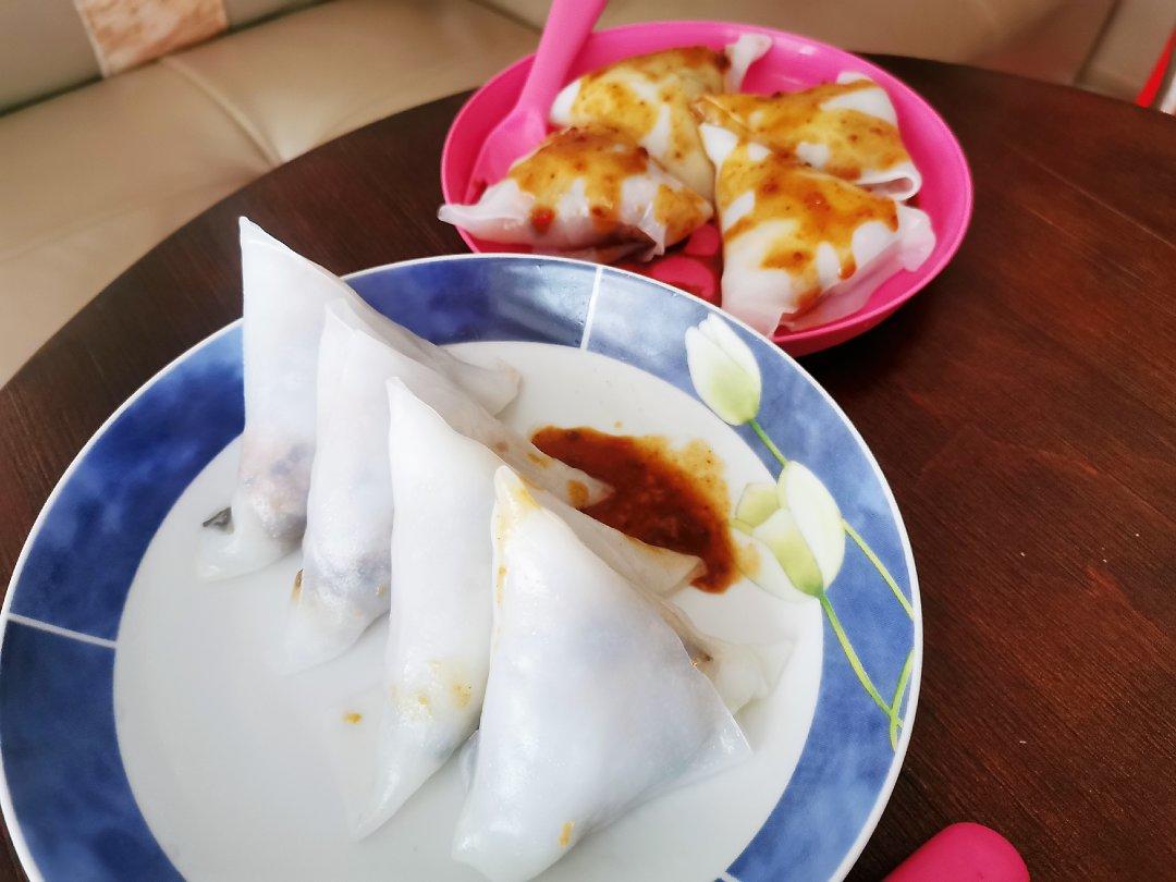 悠悠艾妞妞做的广西粉角三角包