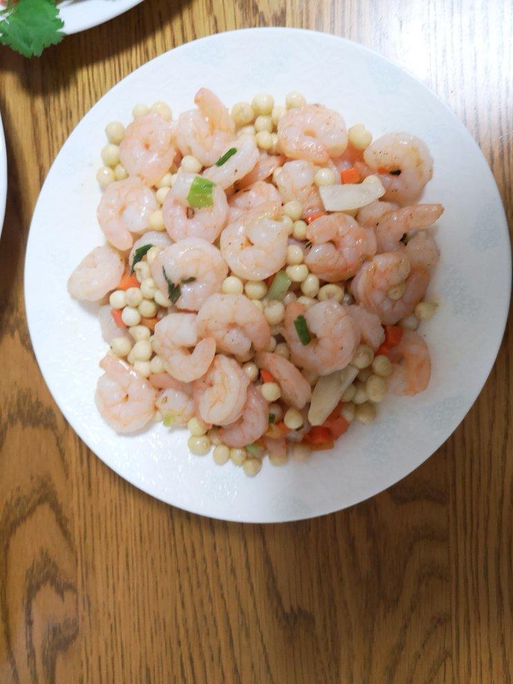 三色炒虾仁