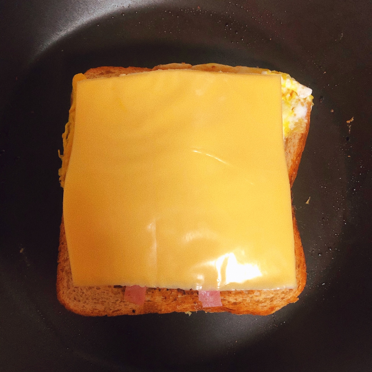 爆浆芝士火腿三明治🥪低脂早午餐（5分钟零厨艺快手）的做法 步骤8