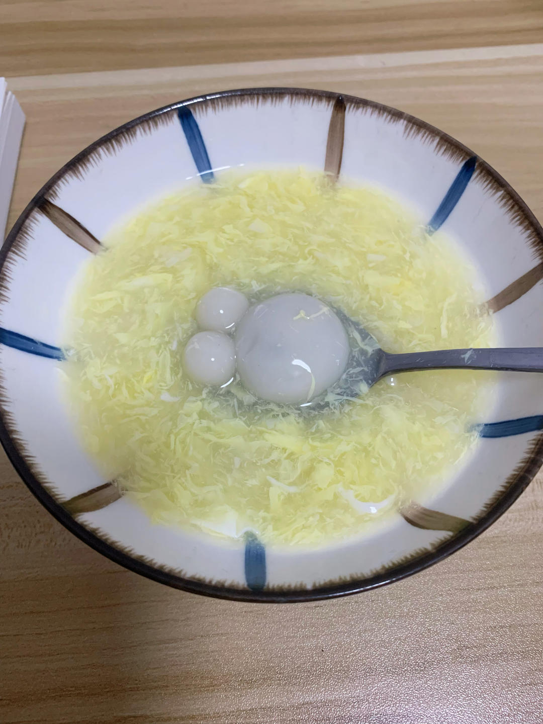 米酒汤圆蛋花汤