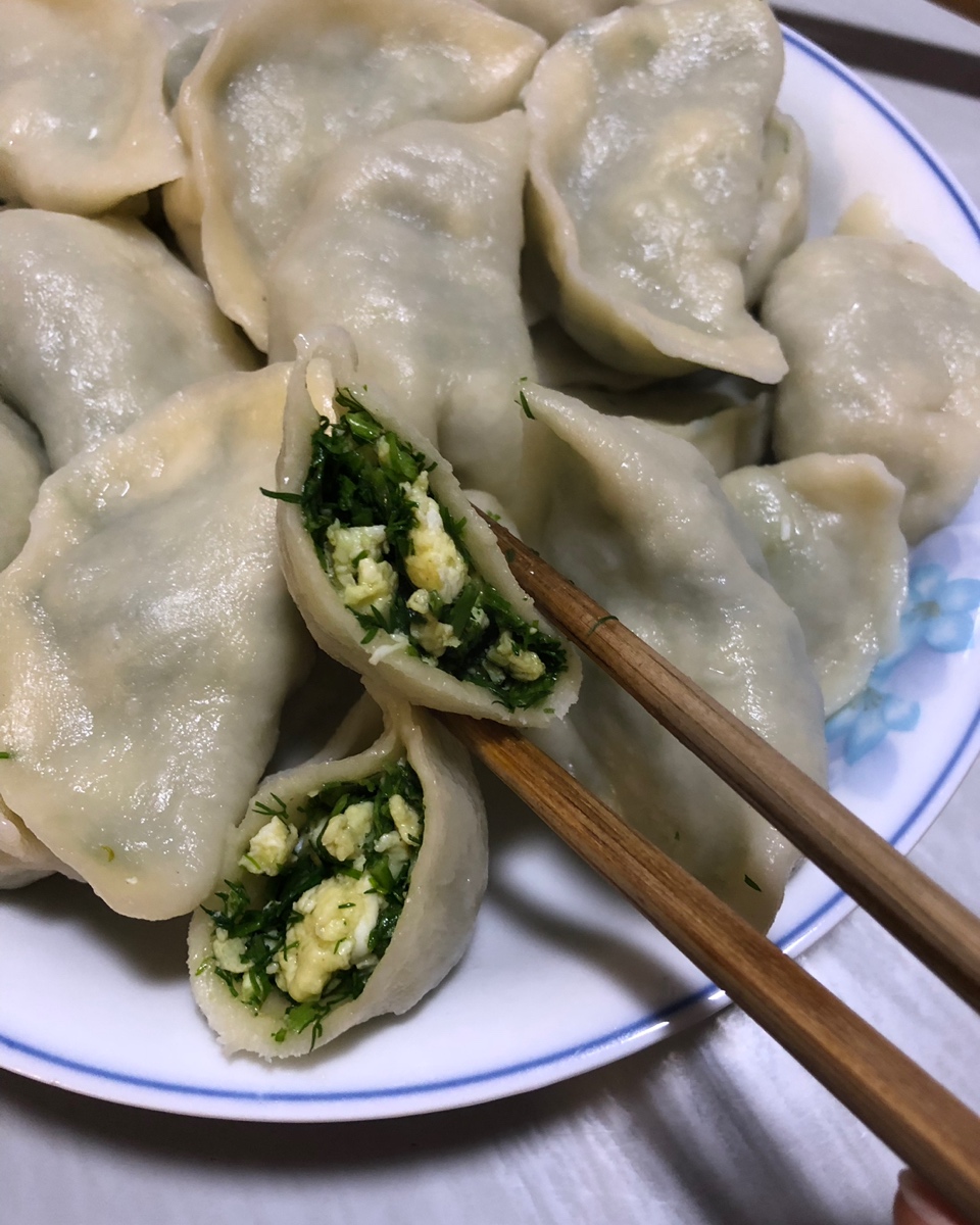 小茴香素饺子图片