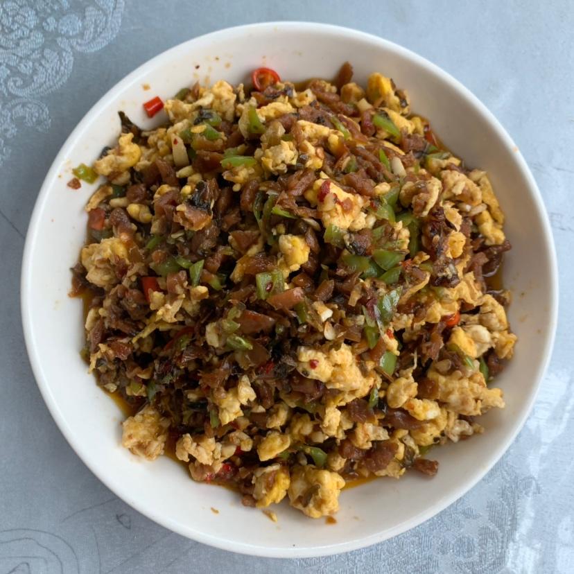 👵外婆菜炒鸡蛋的做法