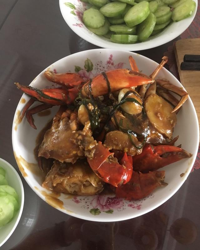 超鲜葱姜蒜炒蟹