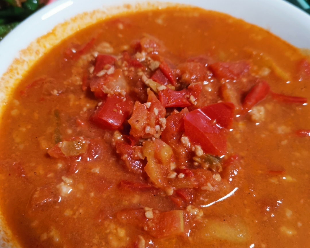 番茄肉沫汤的做法