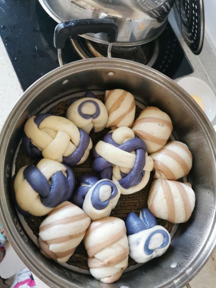 花纹馒头1（抹茶条纹）