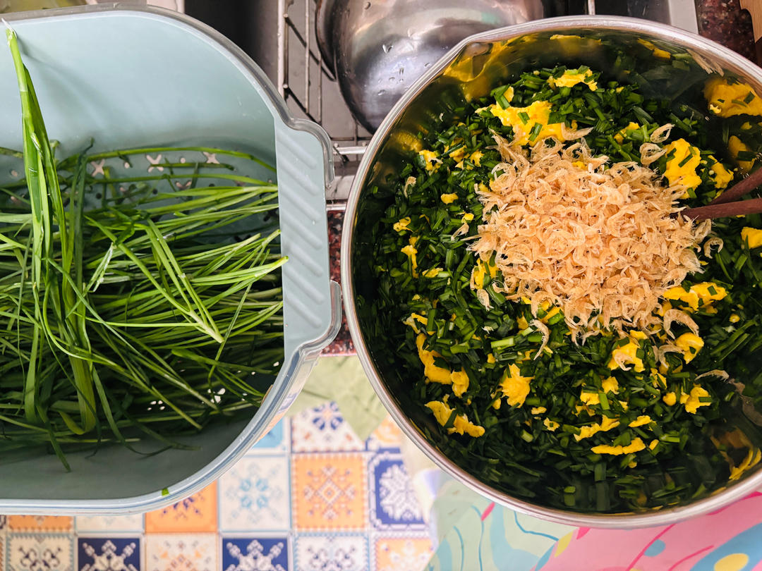 韭菜鸡蛋馅饺子