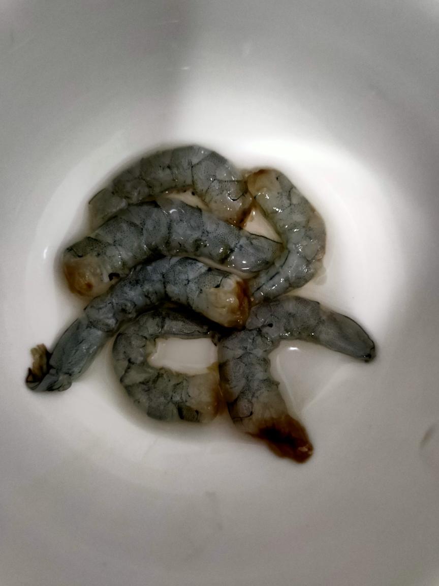 鲜虾粥🦐胚芽米🍚版超级快手 无滤镜的做法 步骤4