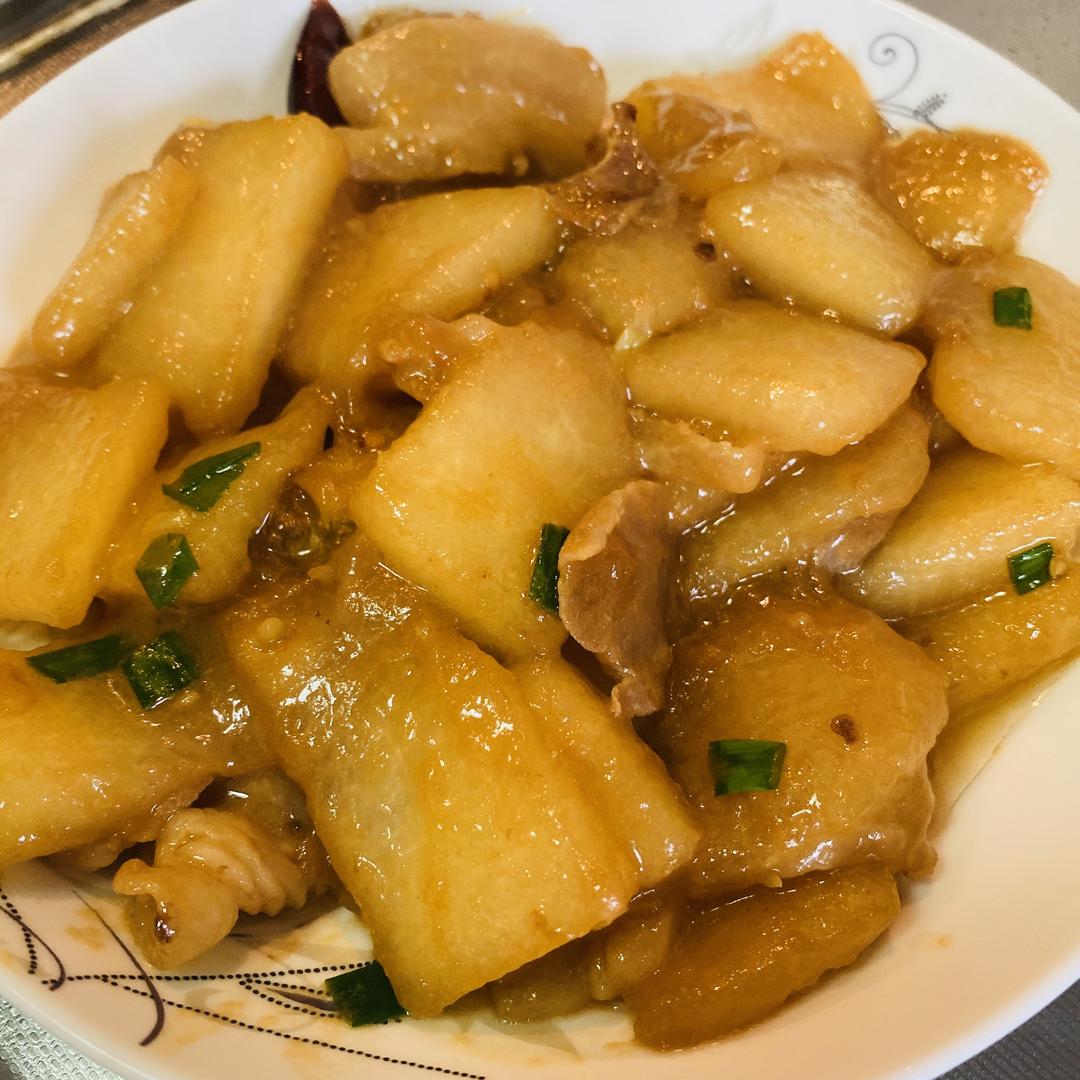 赛过肉的红烧腊肉炒冬瓜