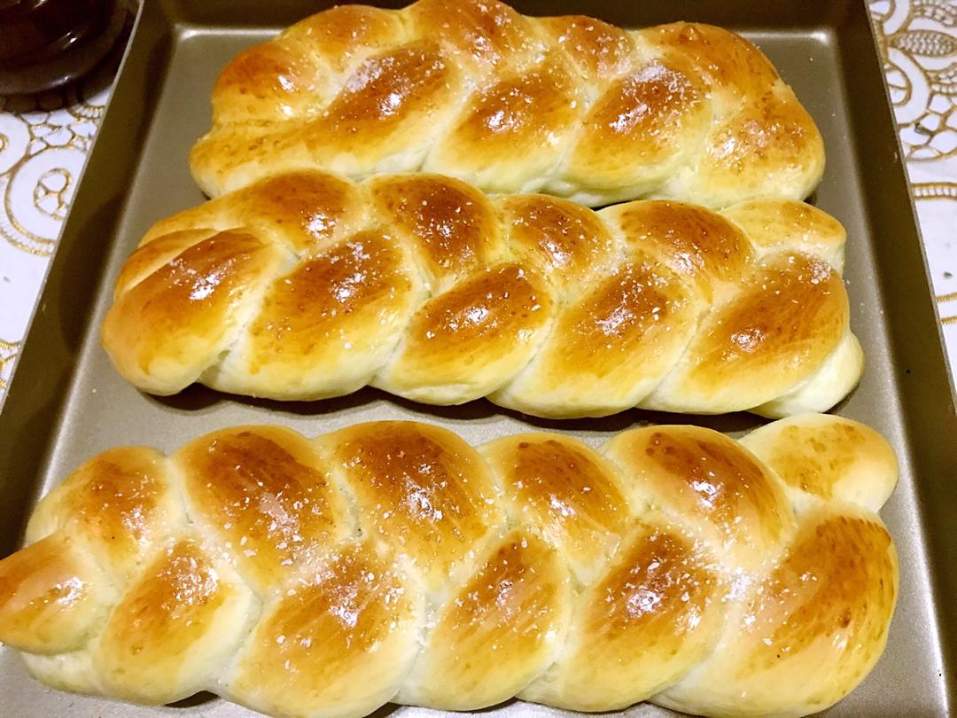 酸奶辫子面包（一次发酵）