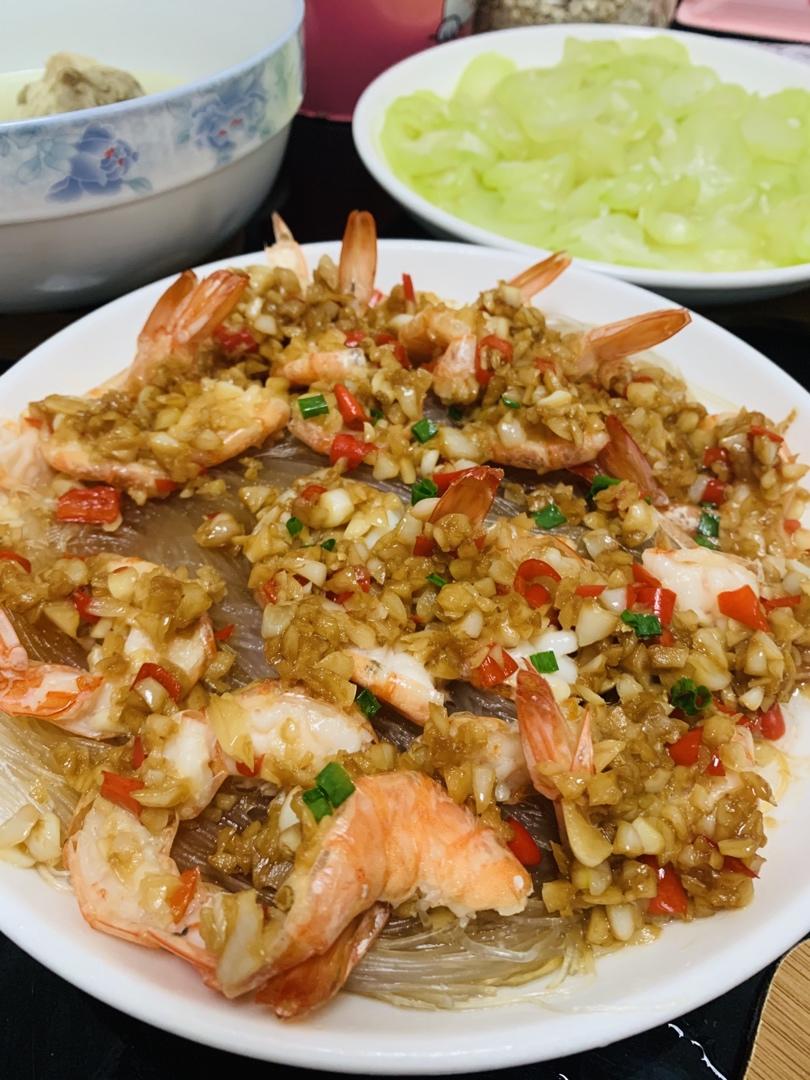 蒜蓉粉丝开背虾