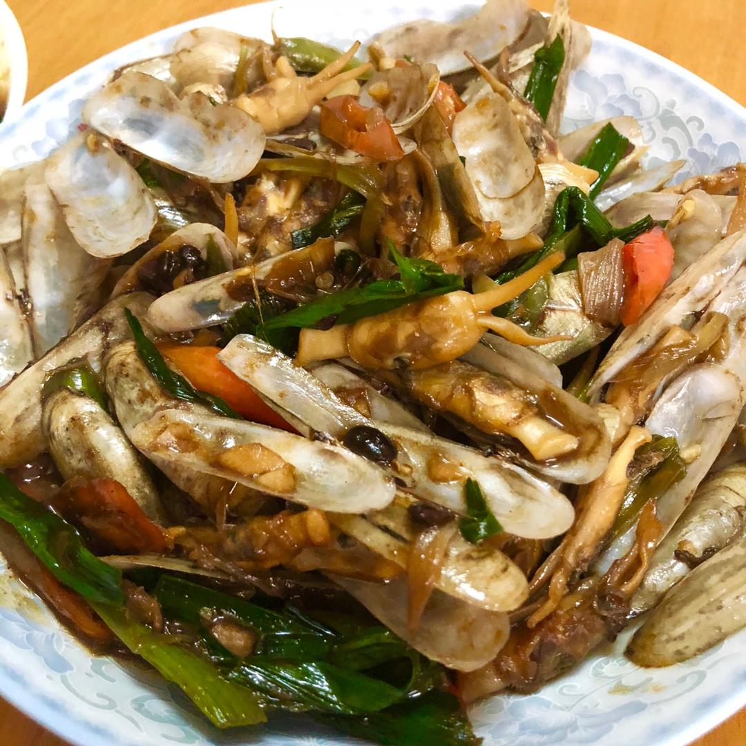 爆炒蛏子
