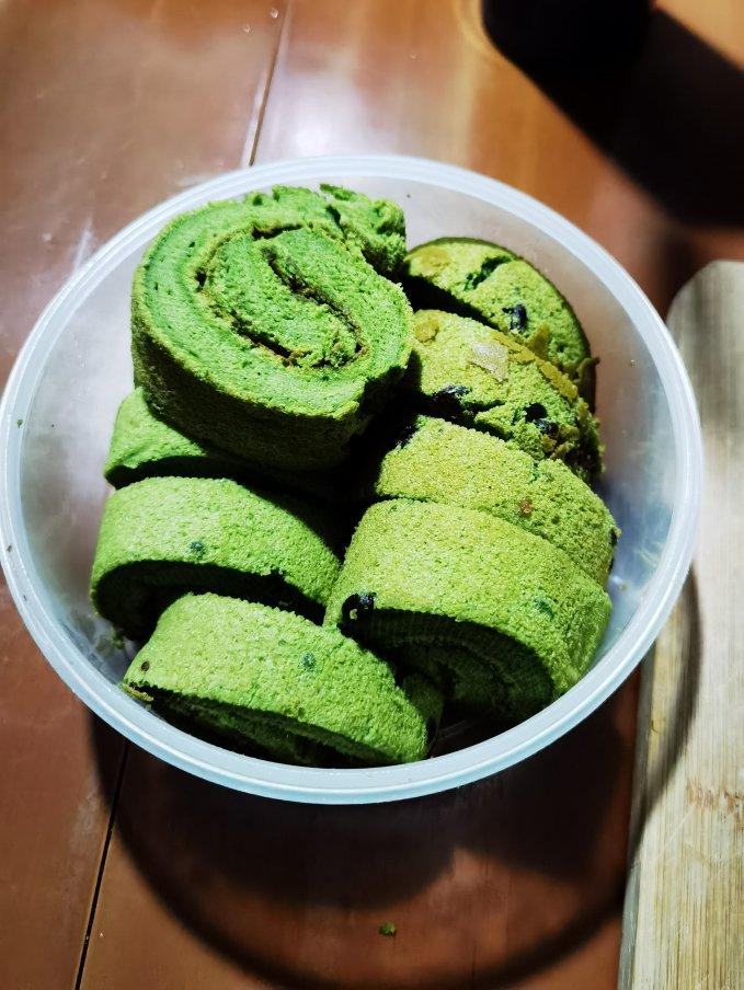 完美抹茶蜜豆蛋糕卷