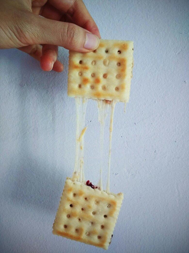 冬天也能拉丝的【蔓越莓牛轧糖饼干】快手棉花糖版