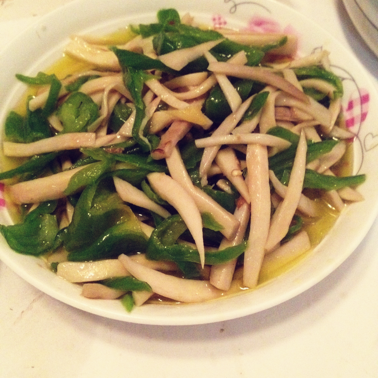 青椒素炒杏鲍菇