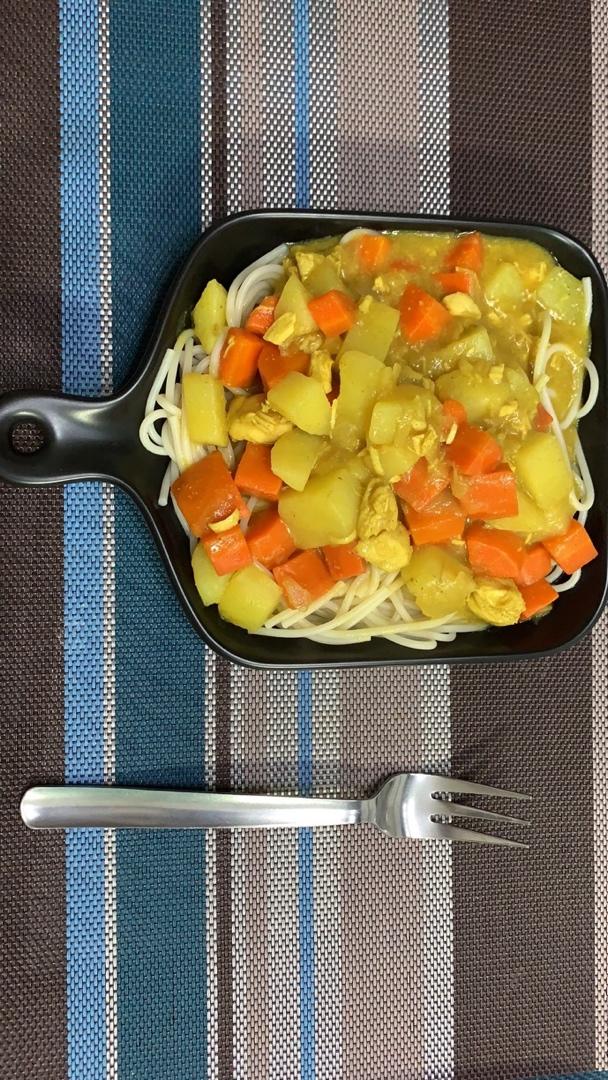 随心咖喱鸡肉意大利面