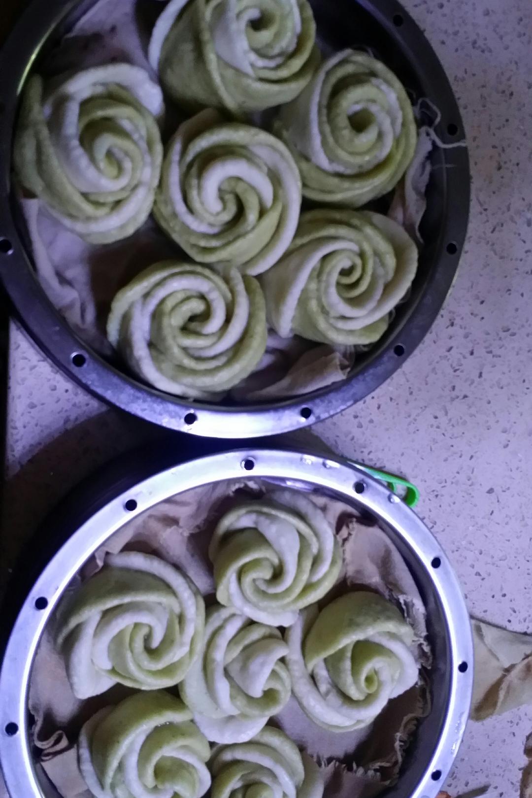 紫薯玫瑰花馒头