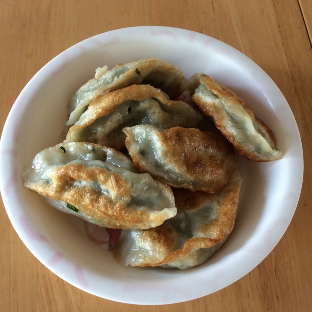 煎饺子
