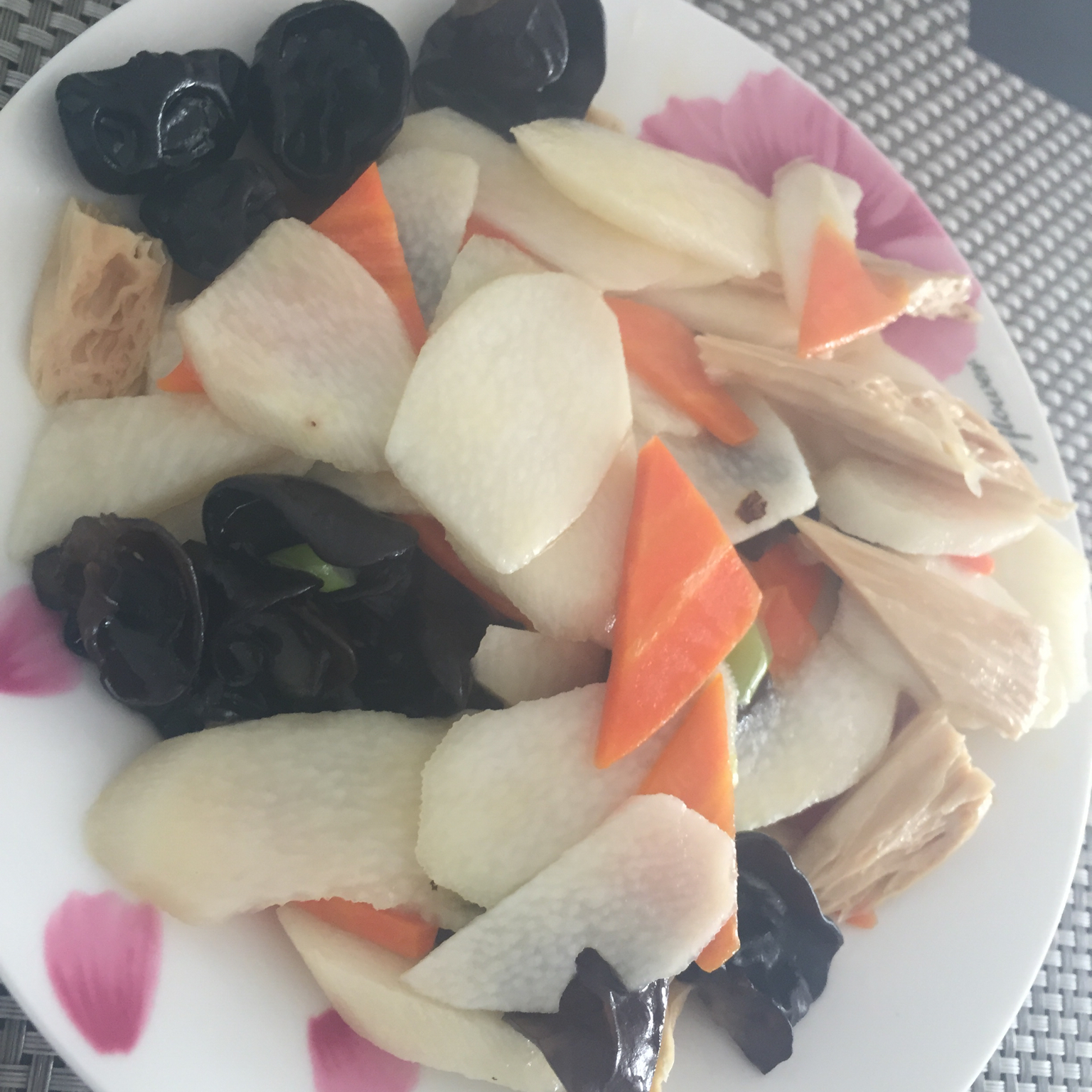 淮山（山药）炒木耳