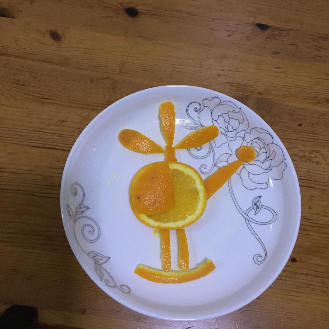 橙子水果拼盘—直升机