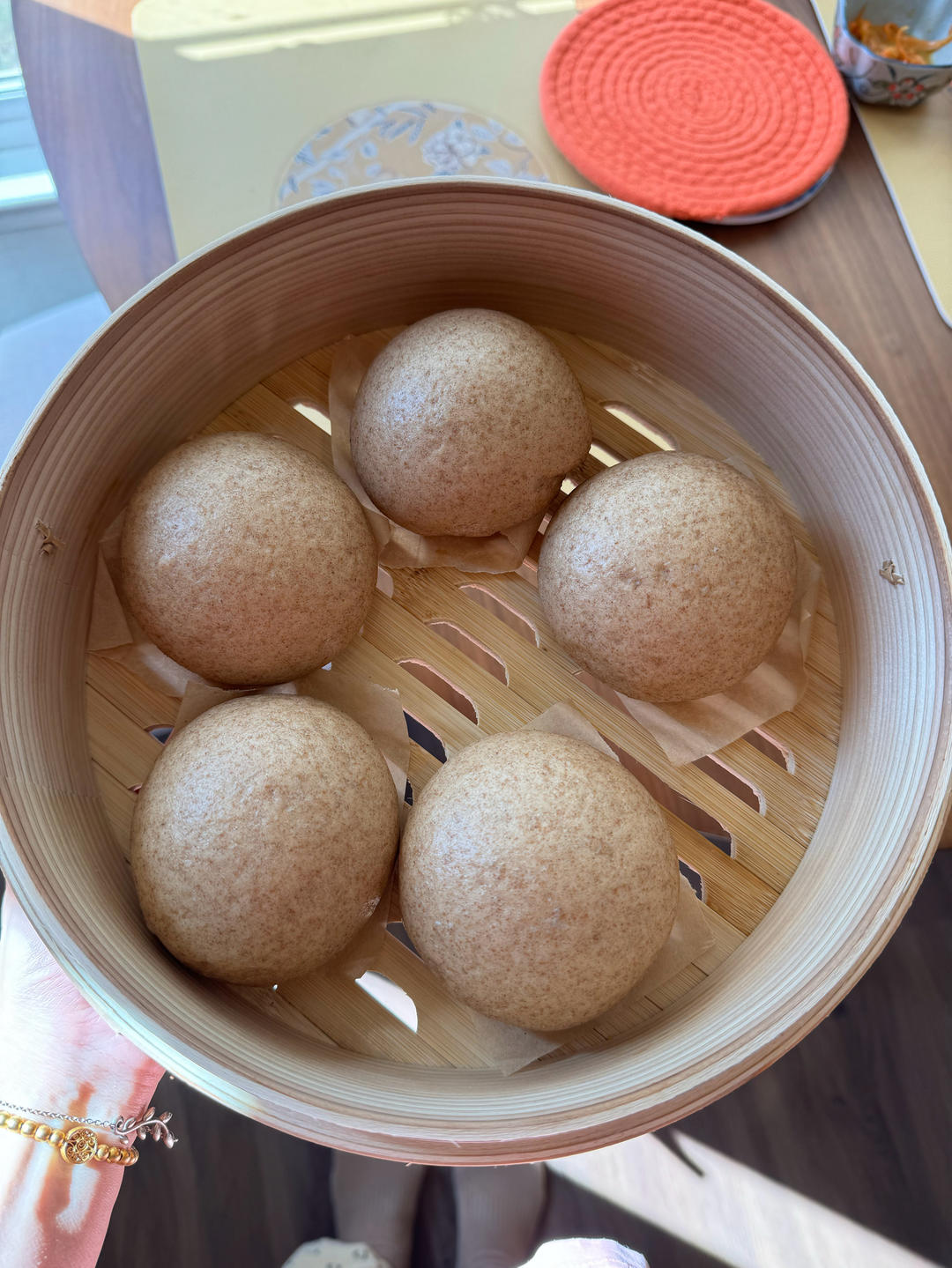 有嚼劲的全麦馒头                      （冰箱冷藏发酵）