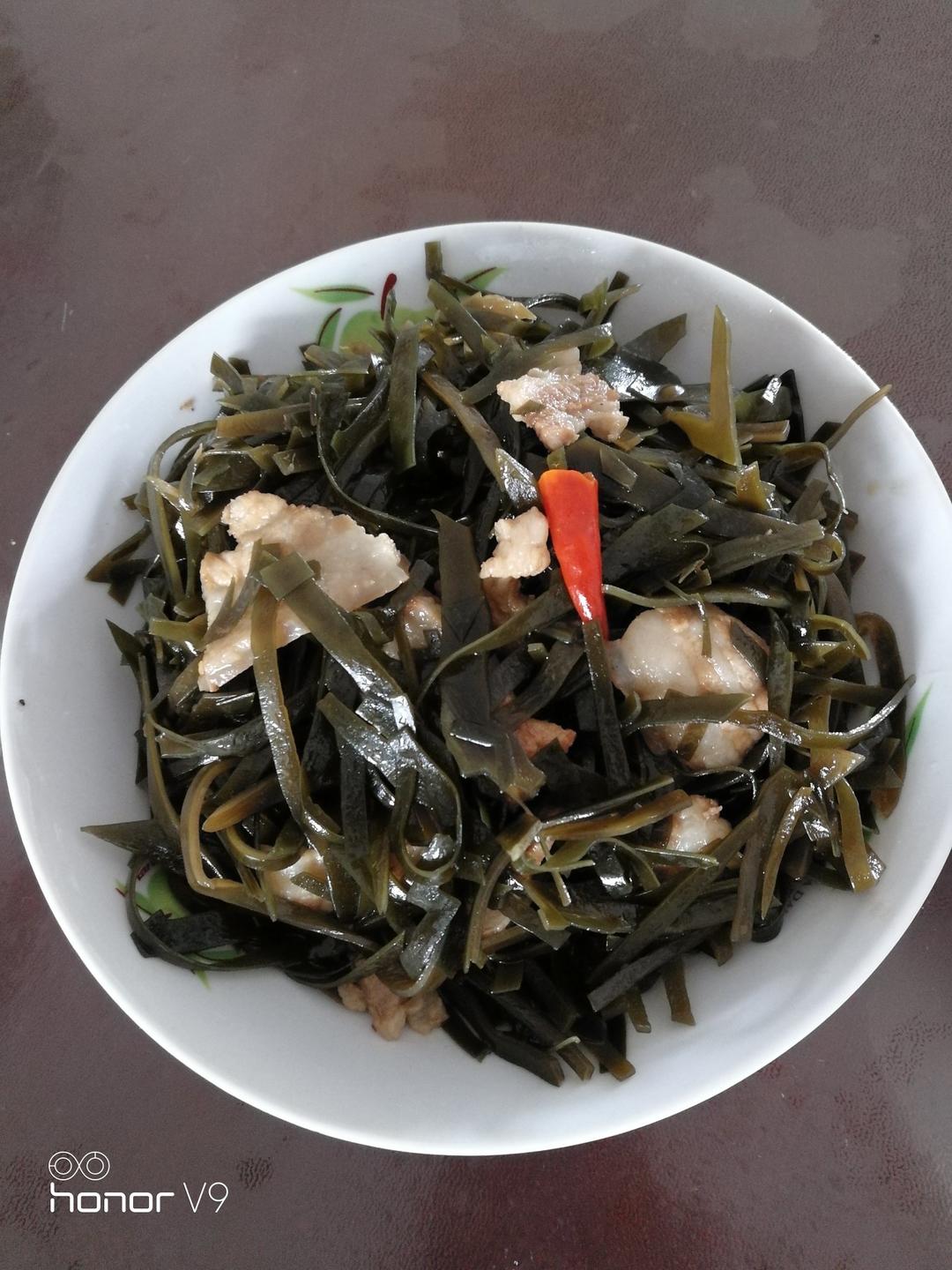 海带炒肉丝