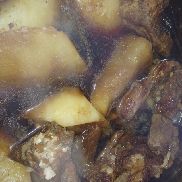 白萝卜炖肉