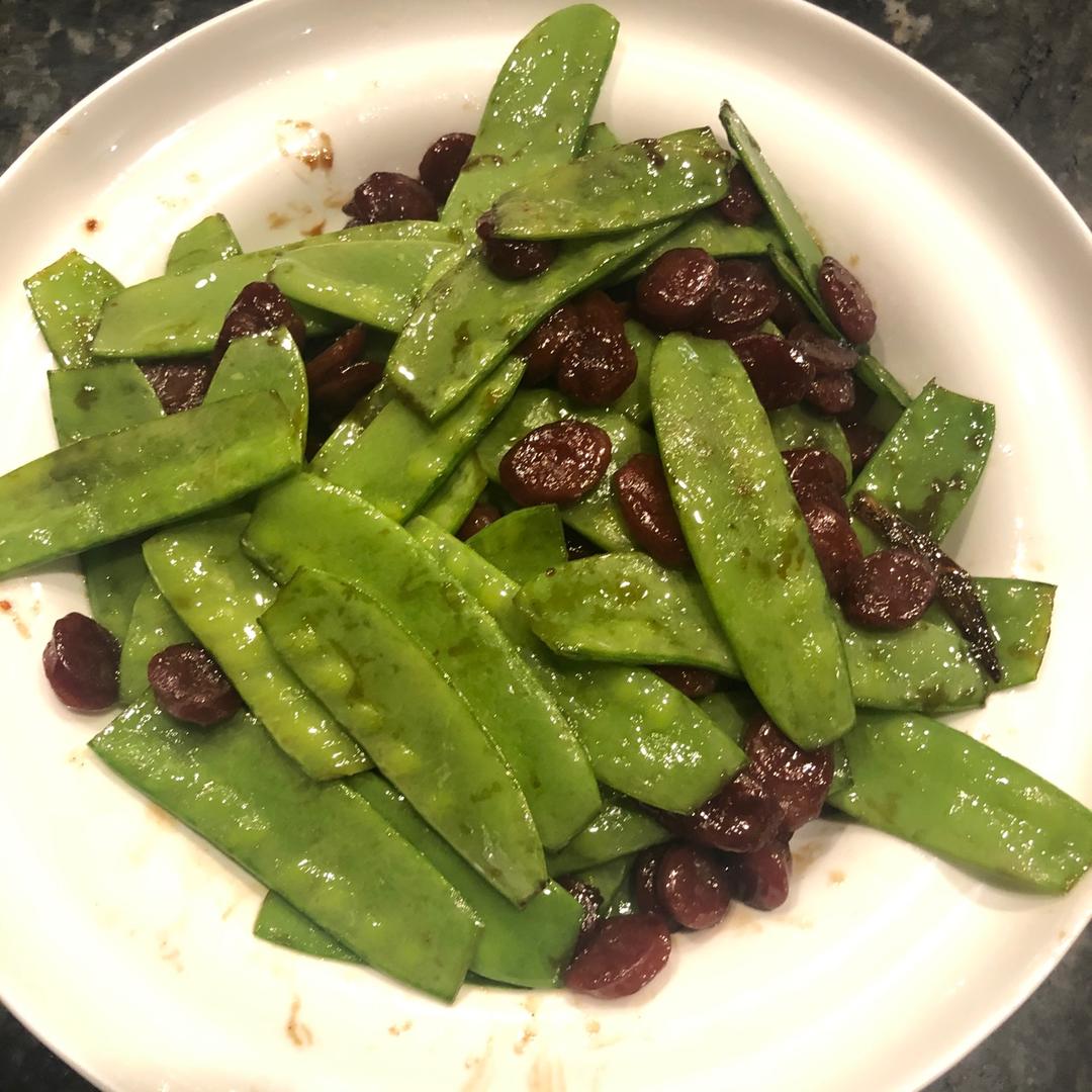 荷兰豆炒腊肠