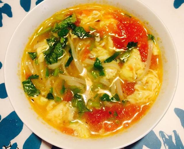 番茄鸡蛋面汤的做法
