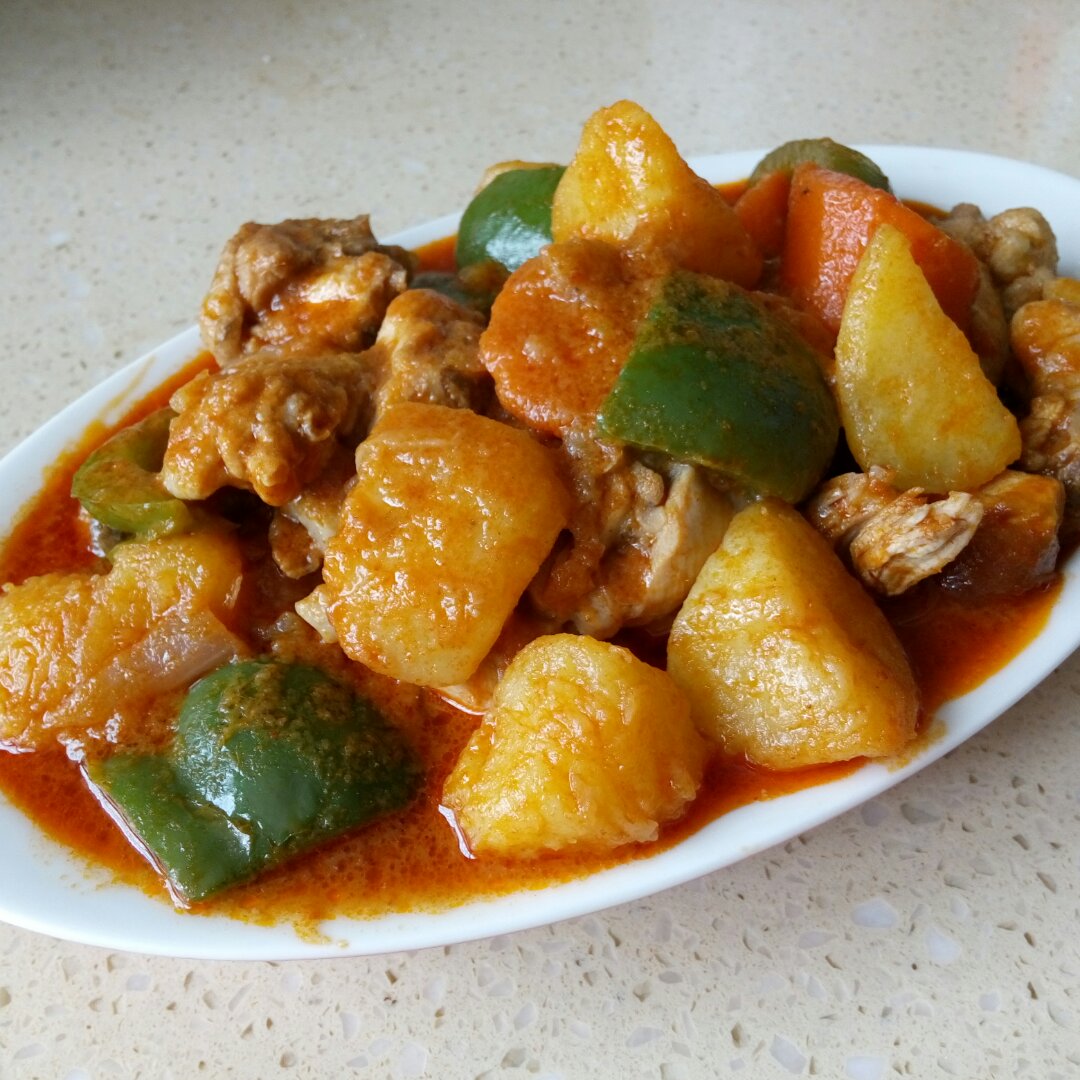 泰式红咖喱鸡