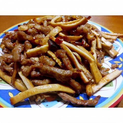 豆腐干炒肉