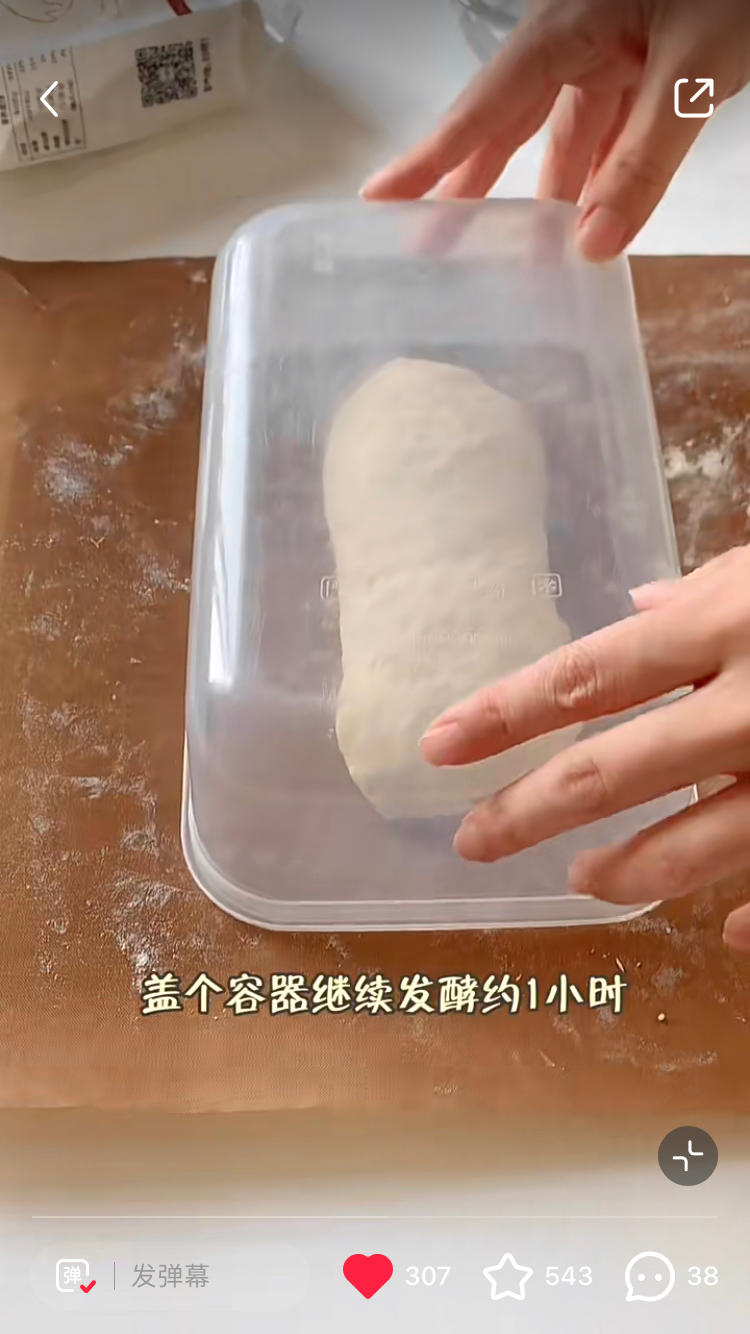 纯奶手撕吐司的做法 步骤1