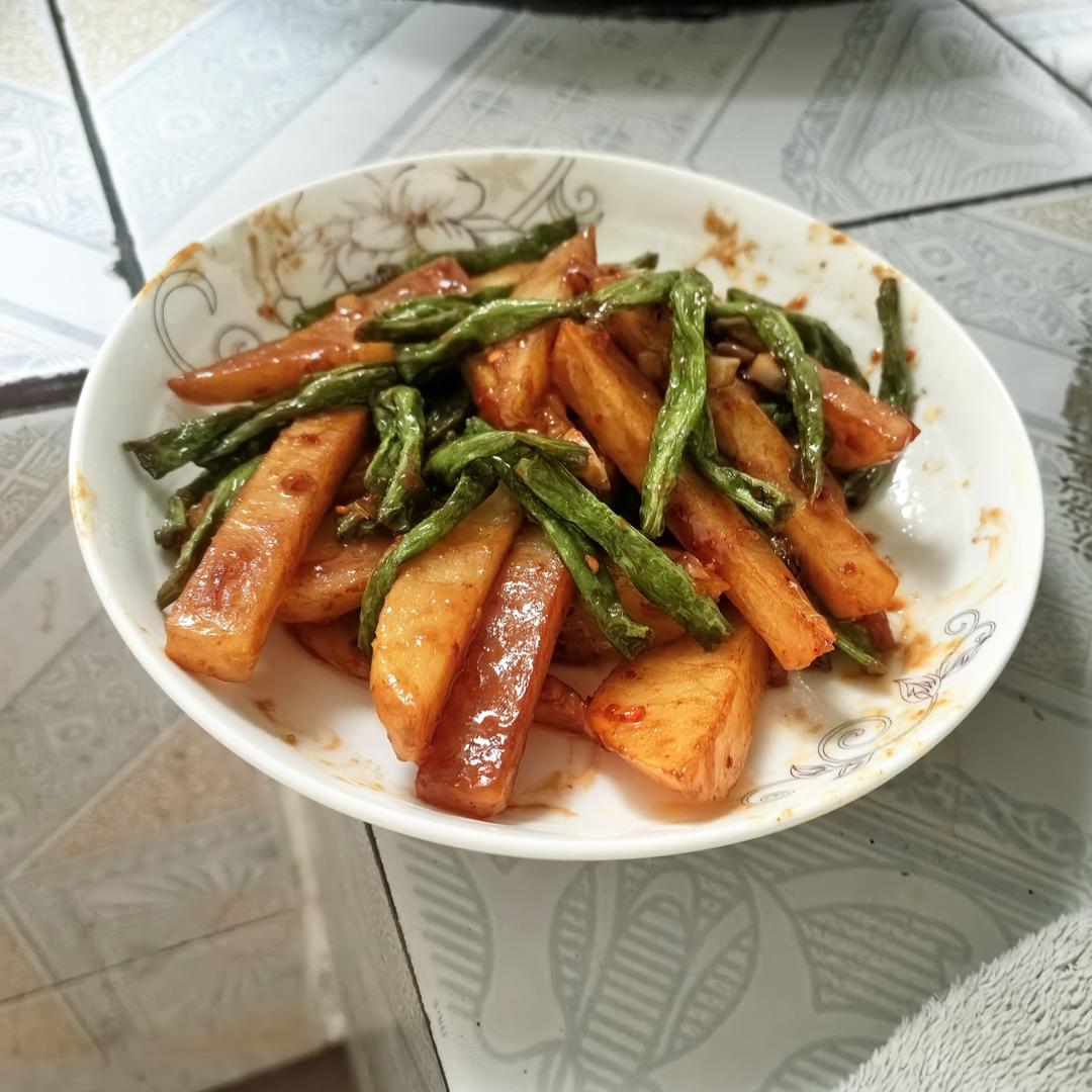 干煸豆角土豆